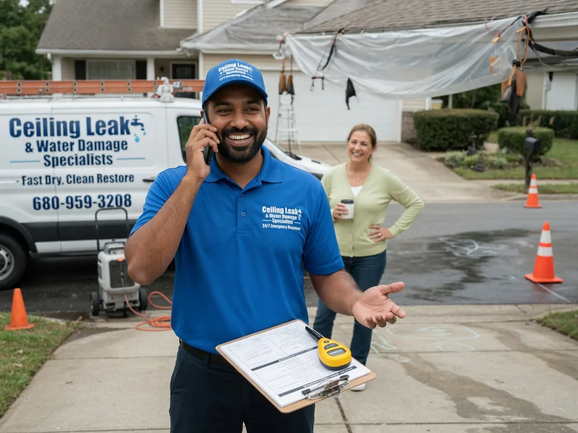Ceiling Leak Cleanup Bangor, WI FAQs